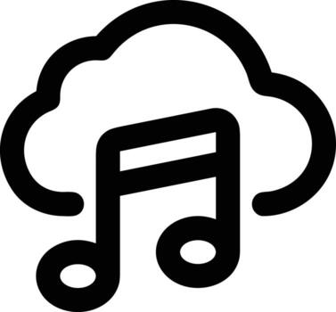 Cloud icon symbol image. Illustration of the hosting storage design image vector