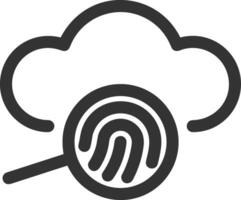 Cloud icon symbol image. Illustration of the hosting storage design image vector