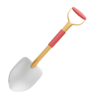 3D Illustration shovel png