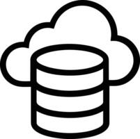 Cloud icon symbol image. Illustration of the hosting storage design image vector