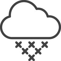 Cloud icon symbol image. Illustration of the hosting storage design image vector