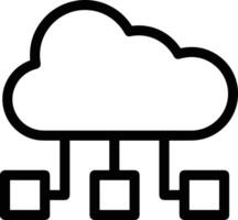 Cloud icon symbol image. Illustration of the hosting storage design image vector