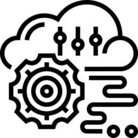 Cloud icon symbol image. Illustration of the hosting storage design image vector