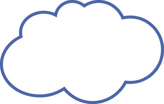 Cloud icon symbol image. Illustration of the hosting storage design image vector