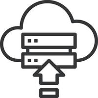 Cloud icon symbol image. Illustration of the hosting storage design image vector