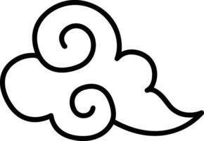 Cloud icon symbol image. Illustration of the hosting storage design image vector