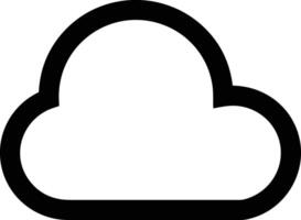 Cloud icon symbol image. Illustration of the hosting storage design image vector