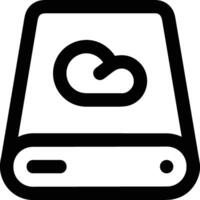 Cloud icon symbol image. Illustration of the hosting storage design image vector