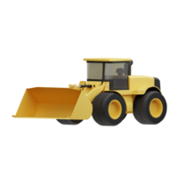 3D Illustration front loader png