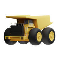 3D Illustration dump truck png