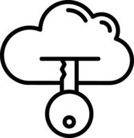 Cloud icon symbol image. Illustration of the hosting storage design image vector