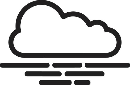 Cloud icon symbol image. Illustration of the hosting storage design image vector