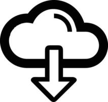 Cloud icon symbol image. Illustration of the hosting storage design image vector