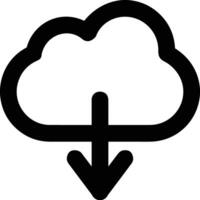 Cloud icon symbol image. Illustration of the hosting storage design image vector