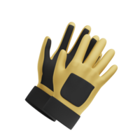 3d illustration sécurité gants png