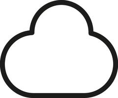 Cloud icon symbol image. Illustration of the hosting storage design image vector