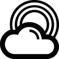 Cloud icon symbol image. Illustration of the hosting storage design image vector