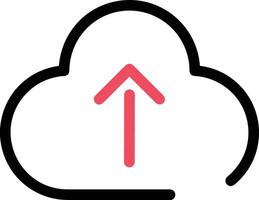 Cloud icon symbol image. Illustration of the hosting storage design image vector