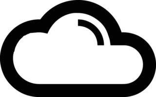 Cloud icon symbol image. Illustration of the hosting storage design image vector