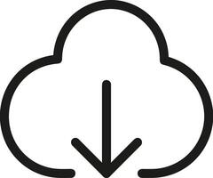 Cloud icon symbol image. Illustration of the hosting storage design image vector