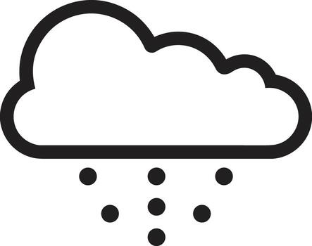 Cloud icon symbol image. Illustration of the hosting storage design image vector