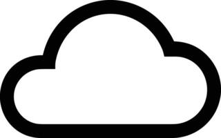 Cloud icon symbol image. Illustration of the hosting storage design image vector