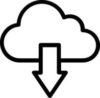 Cloud icon symbol image. Illustration of the hosting storage design image vector