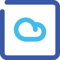 Cloud icon symbol image. Illustration of the hosting storage design image vector