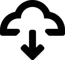 Cloud icon symbol image. Illustration of the hosting storage design image vector