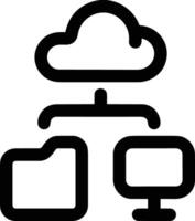 Cloud icon symbol image. Illustration of the hosting storage design image vector