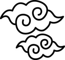 Cloud icon symbol image. Illustration of the hosting storage design image vector