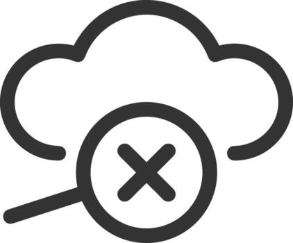 Cloud icon symbol image. Illustration of the hosting storage design image vector