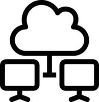 Cloud icon symbol image. Illustration of the hosting storage design image vector