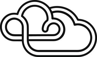 Cloud icon symbol image. Illustration of the hosting storage design image vector