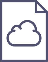 Cloud icon symbol image. Illustration of the hosting storage design image vector