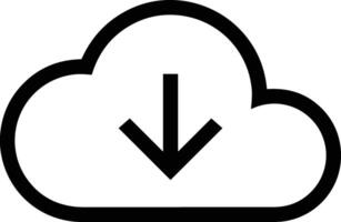 Cloud icon symbol image. Illustration of the hosting storage design image vector