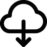 Cloud icon symbol image. Illustration of the hosting storage design image vector