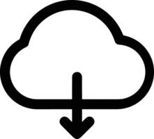 Cloud icon symbol image. Illustration of the hosting storage design image vector