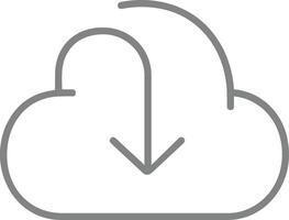 Cloud icon symbol image. Illustration of the hosting storage design image vector