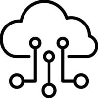 Cloud icon symbol image. Illustration of the hosting storage design image vector