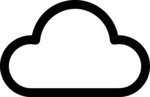 Cloud icon symbol image. Illustration of the hosting storage design image vector