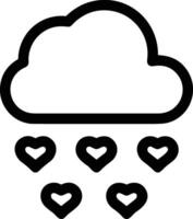 Cloud icon symbol image. Illustration of the hosting storage design image vector