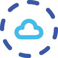 Cloud icon symbol image. Illustration of the hosting storage design image vector