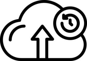 Cloud icon symbol image. Illustration of the hosting storage design image vector