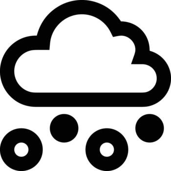 Cloud icon symbol image. Illustration of the hosting storage design image vector