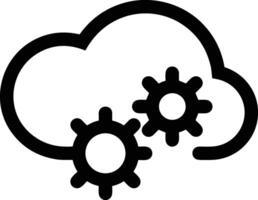 Cloud icon symbol image. Illustration of the hosting storage design image vector