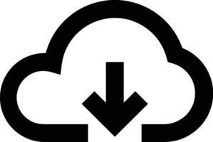 Cloud icon symbol image. Illustration of the hosting storage design image vector