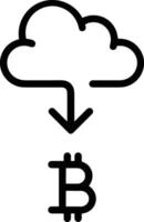 Cloud icon symbol image. Illustration of the hosting storage design image vector