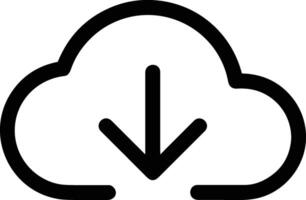 Cloud icon symbol image. Illustration of the hosting storage design image vector