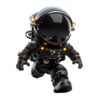 3d cartoon character animation, cute little astronaut, png